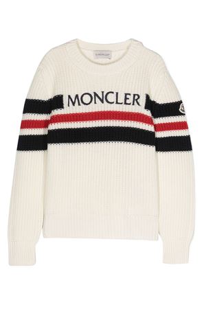 maglia in lana bianco MONCLER KIDS | 9C00006M1131F07